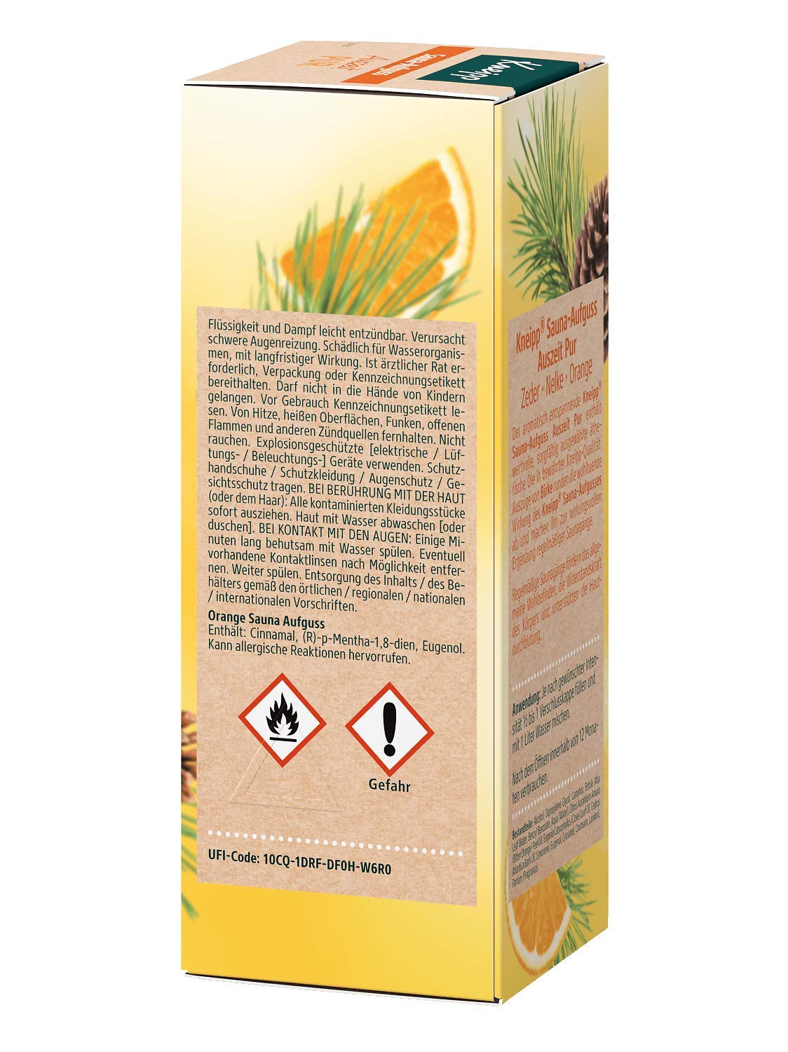 Kneipp Sauna-Aufguss Auszeit Pur Zeder, Nelke & Orange, 1er Pack (1 X 100 Ml)