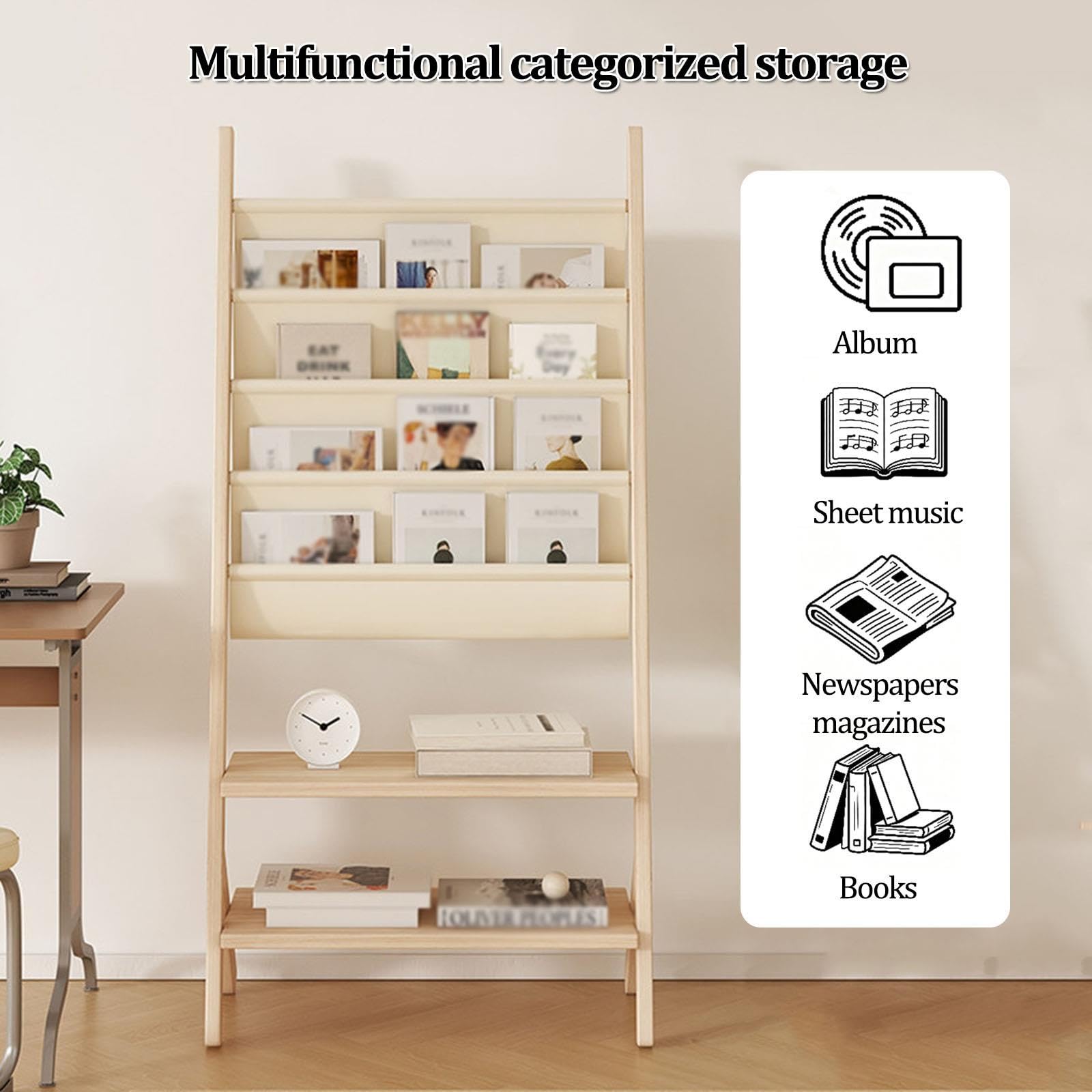 Présentoir à magazines sur pied, présentoir multifonctionnel pour brochures