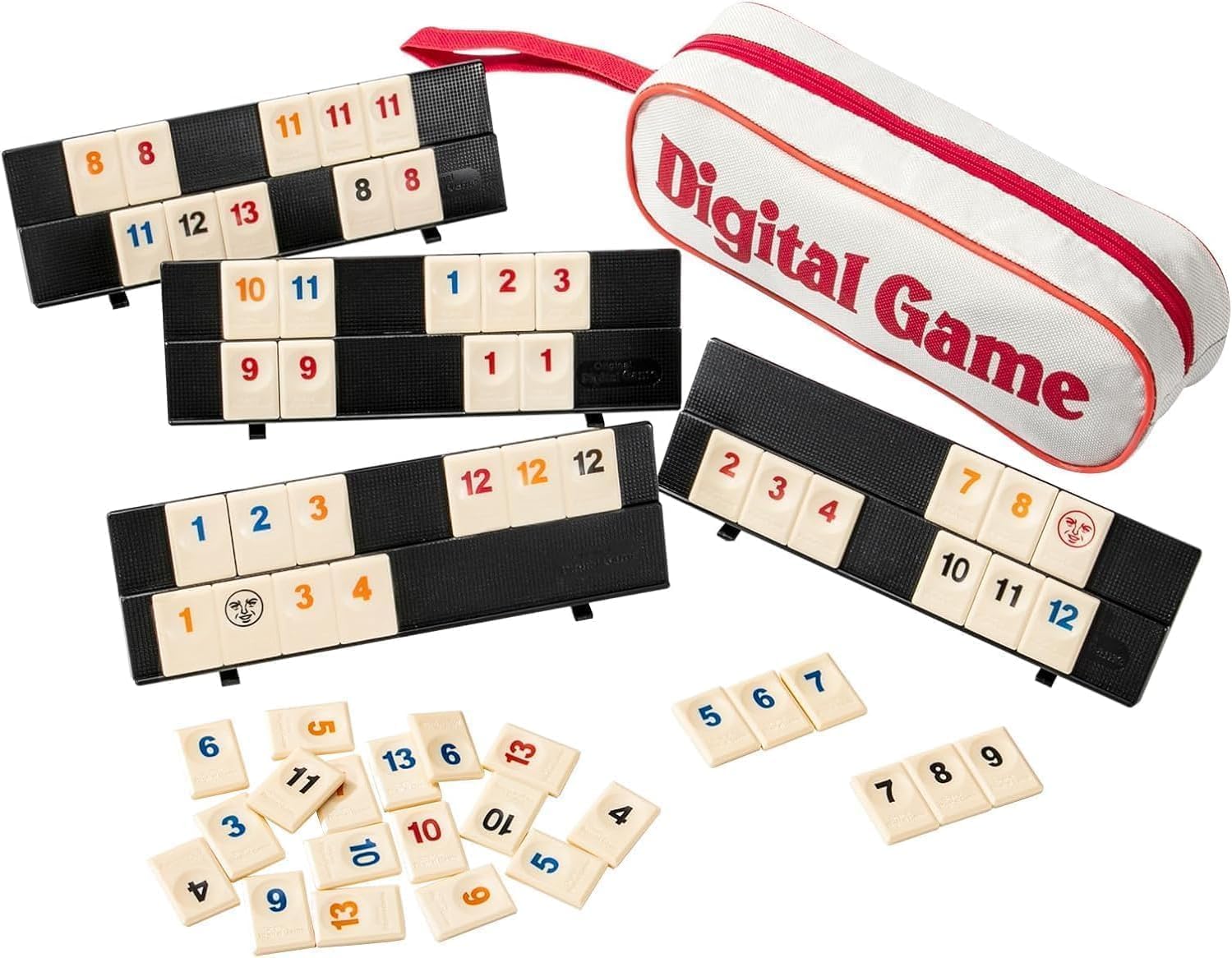 The Classic Rummy Tile Game - More Tiles and More Players for More Fun,Travel Game for 2-4 People,Simple and Easy to Operate, Convenient to Organize and Store