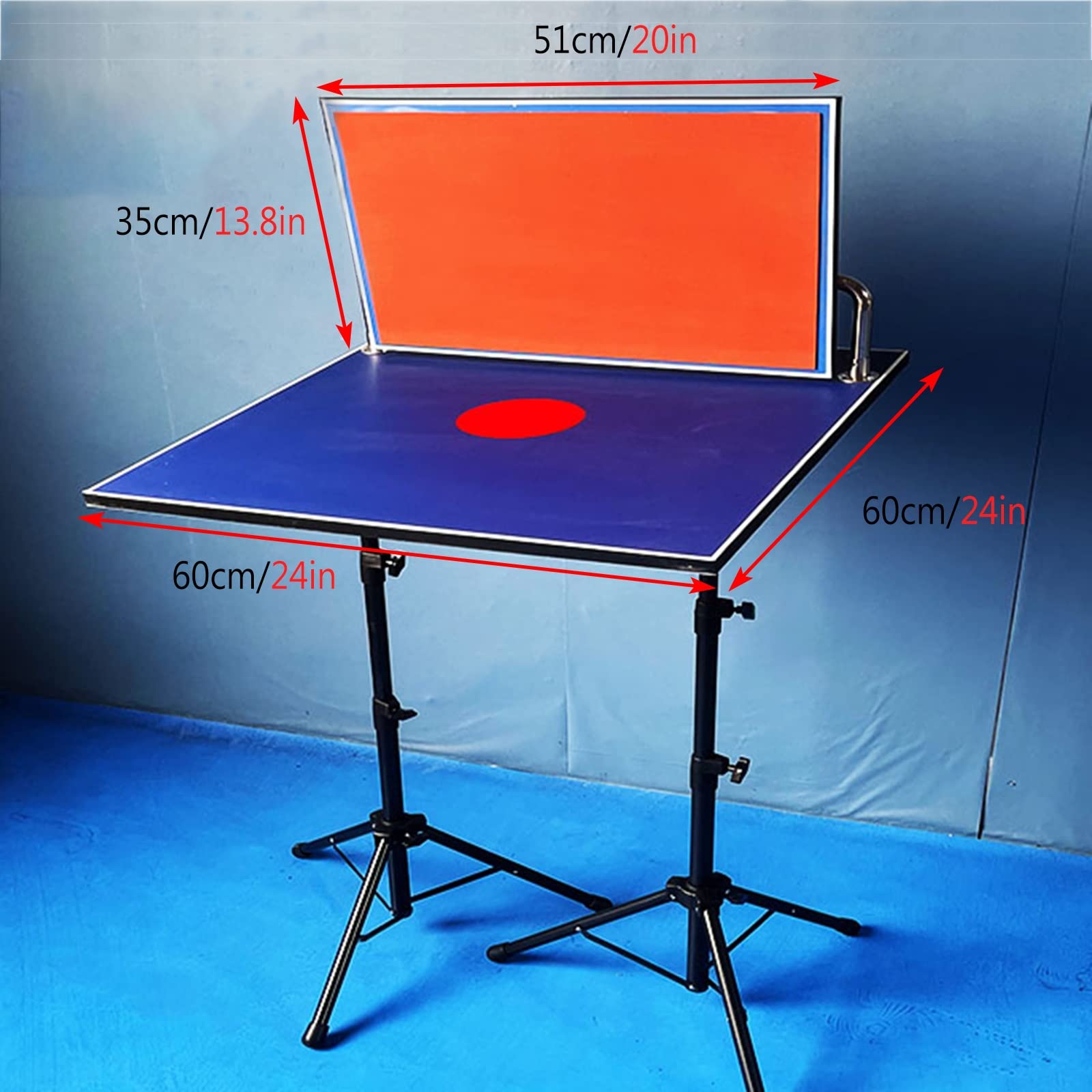 Tavolo Tennis Training Machine Rubber Rebound Board, Singolo Tirocinante Professionista Ritorno Deferimento con Doppio Stand, Auto Pratica Sparring Sports Attrezzatura per la Home Gym School
