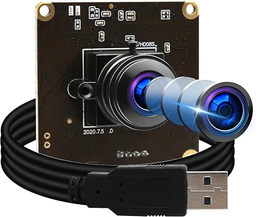 Módulo de cámara USB de alta velocidad 60fps 120fps 260fps Webcam con lente ojo de pez de 180 grados Full HD 1080P Cámara web de computadora gran