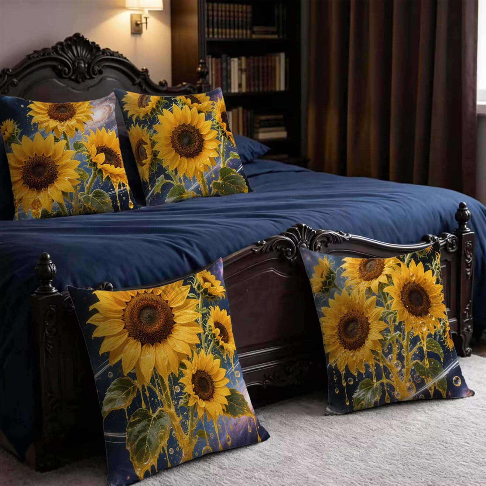 Sunflower Outdoor Kissenbezug 50x50cm Wasserdicht Kopfkissenbezug THDZ2499