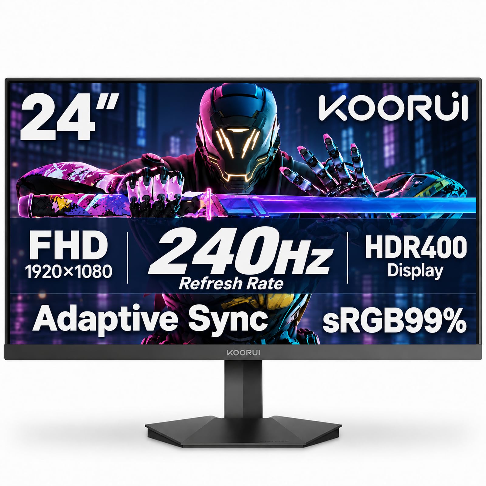 Amazon.co.jp: KOORUI ゲーミングモニター 24インチモニター240Hz FHD