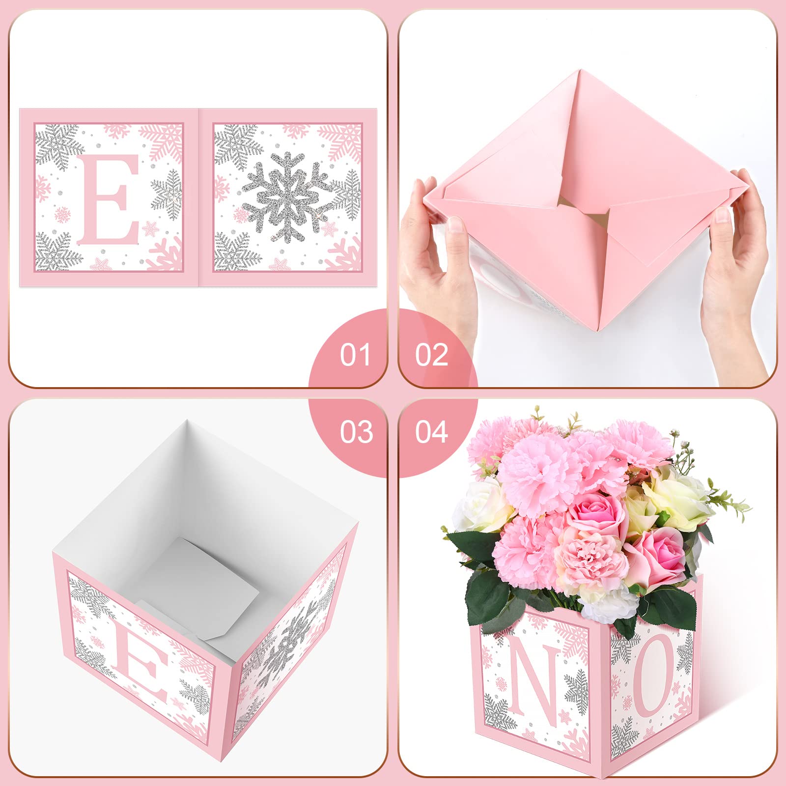 Amazon.com: 6 Pcs Winter Onederland Snowflake 1st Birthday