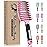 KTKUDY Detangling Brush Boar Bristles Hairbrush Make Hair Shiny & Healthier Curved and Vented Detangler Brush for Women Men Kids Wet & Dry Hair (Pink)