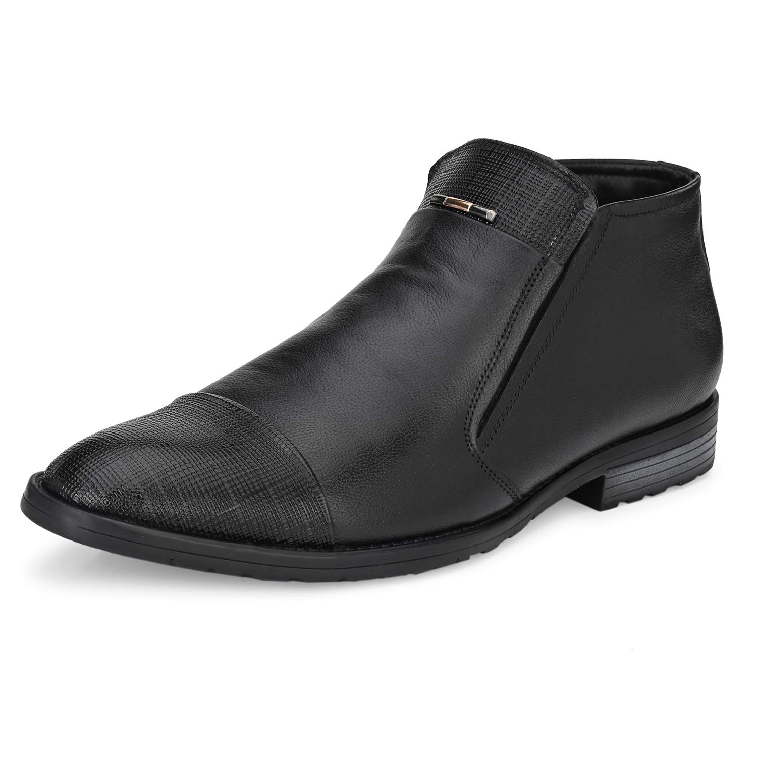 HITZ Mens Black Leather Boots with Zip Closure - 10 (B08PC1FMLB) Amazon Price History, Amazon Price Tracker