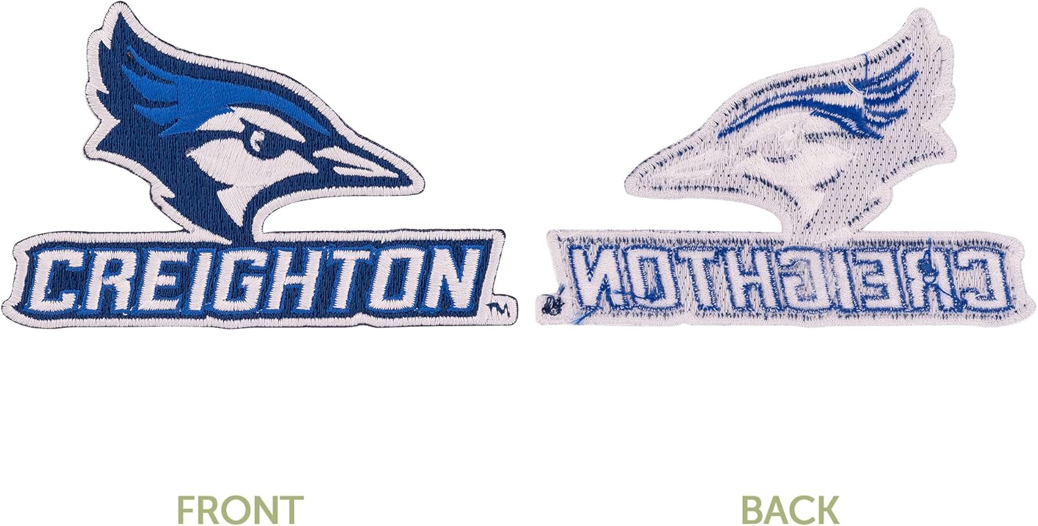 Desert Cactus Creighton University Patch – Embroidered Iron On/Sew On Applique for Blazers, Jackets, Backpacks, Bags, Hats & Tactical Gear – Creighton Bluejays (Patch - Design A) (Pack of 2)