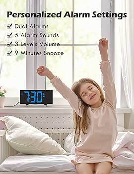 Amazon.com: Projection Alarm Clock with FM Radio, USB
