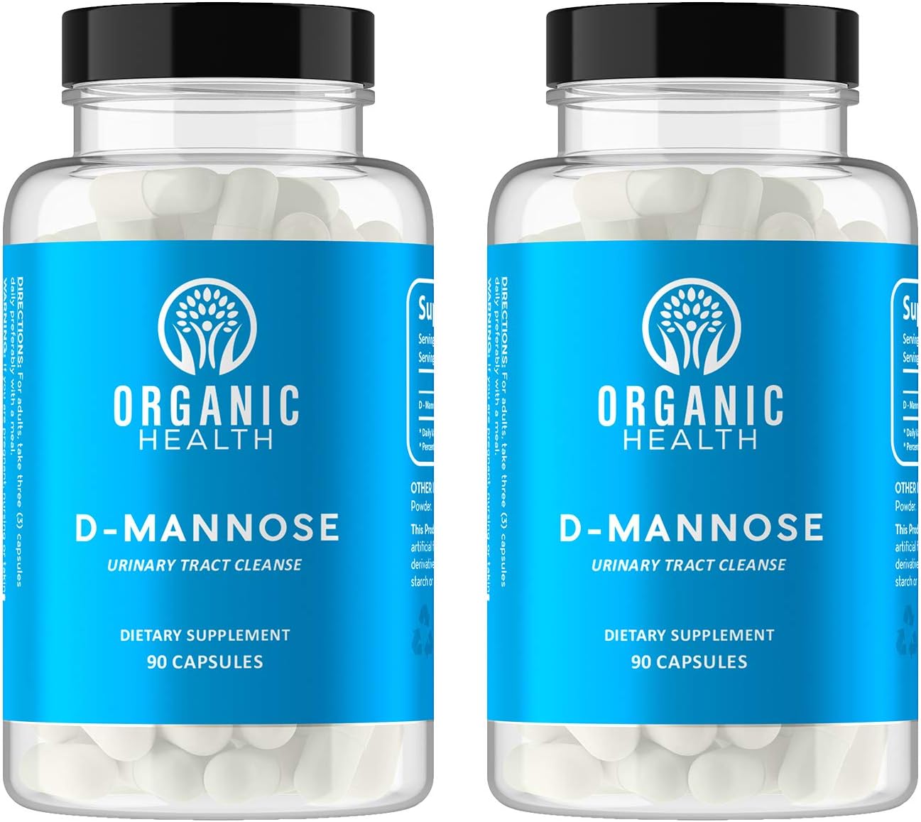 D-Mannose Capsules - 600mg D Mannose Powder per Capsule with Cranberry and Dandelion Extract to Support Normal Urinary Tract Health - 180 Veggie Capsules