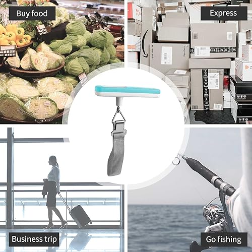 Miniatura 6 de pack all 110 Lbs Luggage Scale, Digital Handheld Luggage Scale, Travel Weight Scale for Luggage with Backlit LCD Display, Battery Included