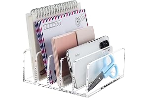 BEYGORM Acrylic Small Mail Organizer for Desk