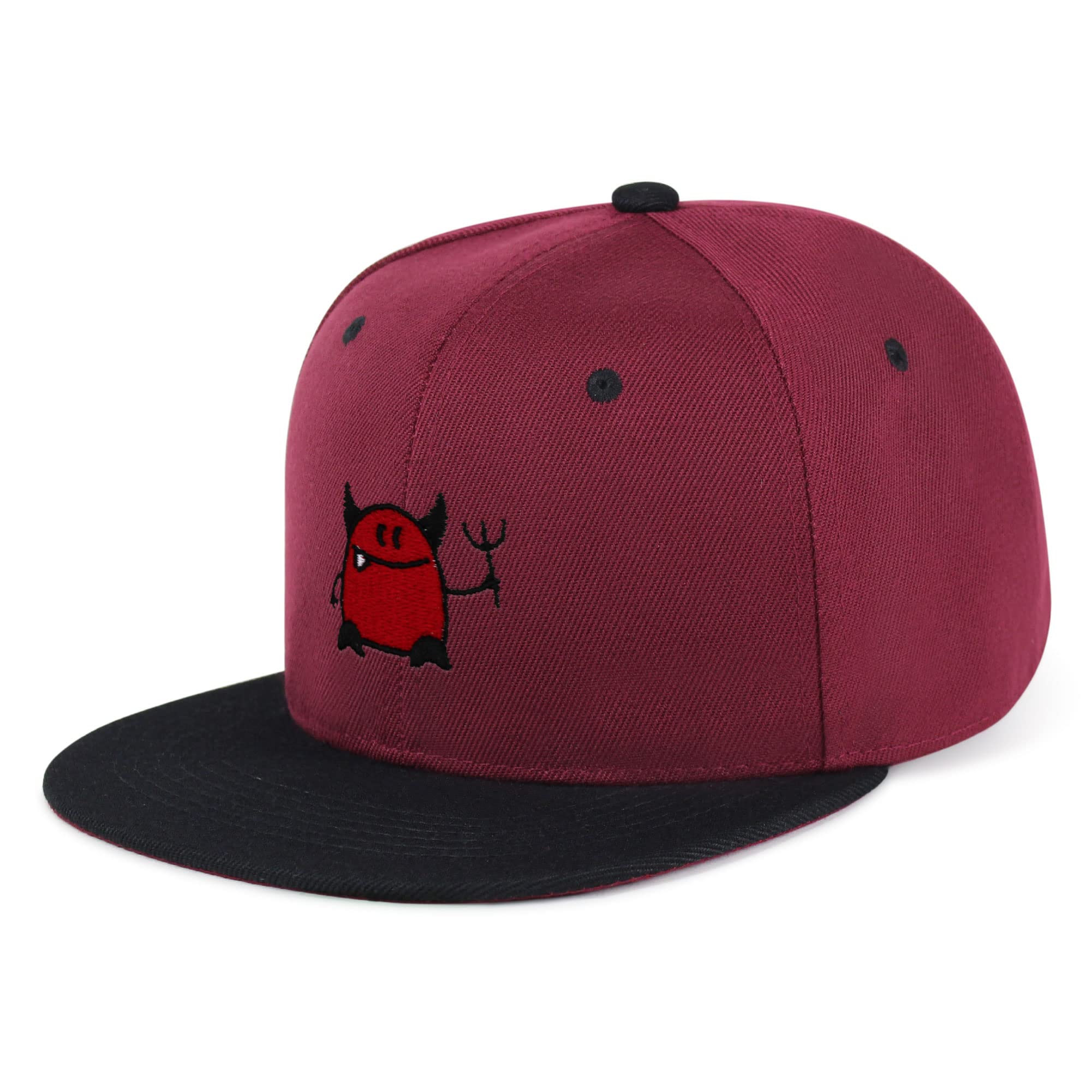 Devil Hip-Hop Snapback Hat Embroidered Baseball Cap Evil Halloween