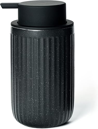 Miniatura 7 de Dispensador de espuma de cerámica para manos, color beige, paquete de 2, botella dispensadora de espuma de burbujas onduladas, dispensador de espuma