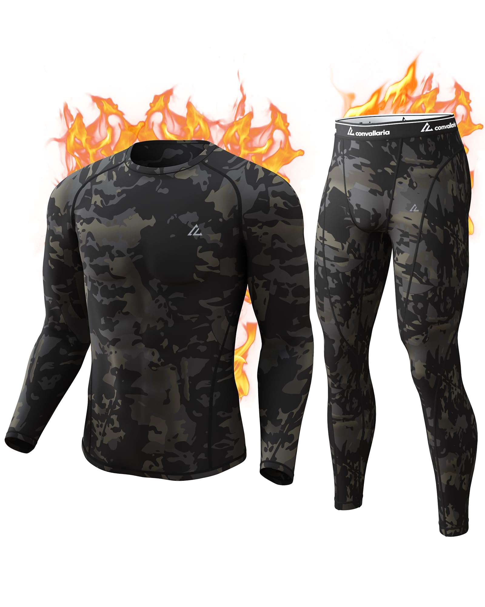 CL convallaria Ropa Termica Hombre Frio Conjunto Termico Hombre Ropa Interior Térmica Hombre Medias Termicas Hombre Invierno