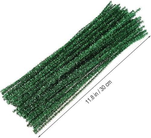 Miniatura 3 de 200 limpiadores de pipas con purpurina, limpiadores de tuberías con tallo de chenilla, limpiadores de pipas de Navidad con purpurina para bricolaje,