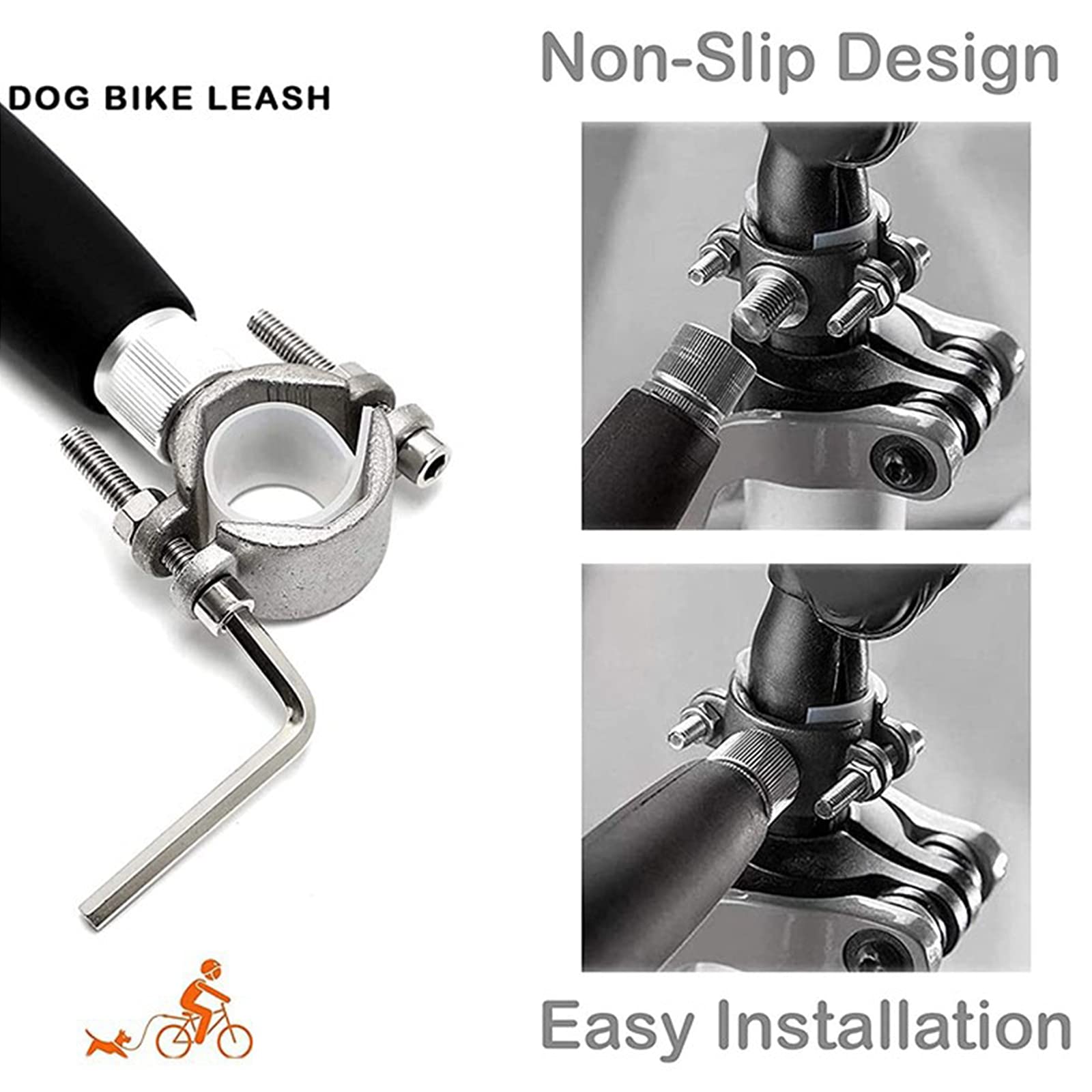 Guinzaglio per Bicicletta per Cani Guinzagli Mani Libere per Cani Guinzaglio per Cani per Biciclette Guinzaglio per Addestramento per Animali Domestici Guinzaglio da Jogging per Cani