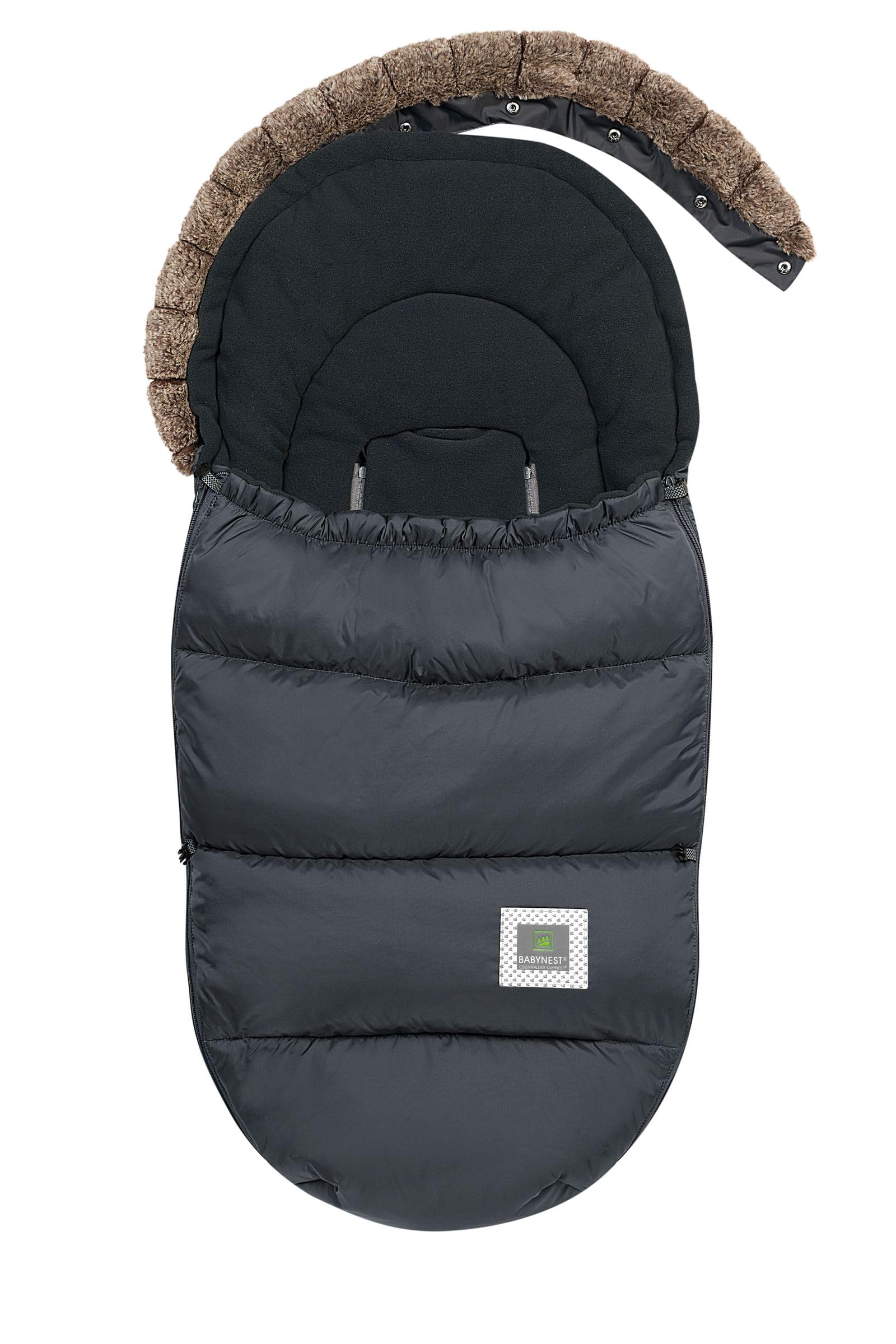 Odenwälder Fußsack für Kinderwagen Luca anthrazit