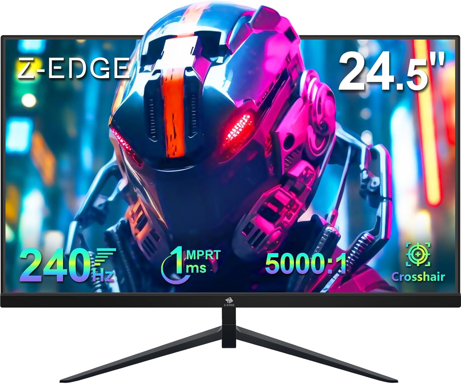 Z-Edge 24.5 inch 240Hz 165Hz 144Hz Gaming Monitor, FHD 1080p, MPRT 1ms, VA Monitor Gaming, 350nits, 16.7M Colors, 5000:1 Contrast, UG25I Frameless Bezel, DP x1, HDMI x2