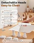 Veeconn Dog Clippers Grooming Kit Hair Clipper-Low Noise Paw Trimmer- Rechargeable - Cordless Quiet Nail Grinder Shaver for Cats and Other Pets