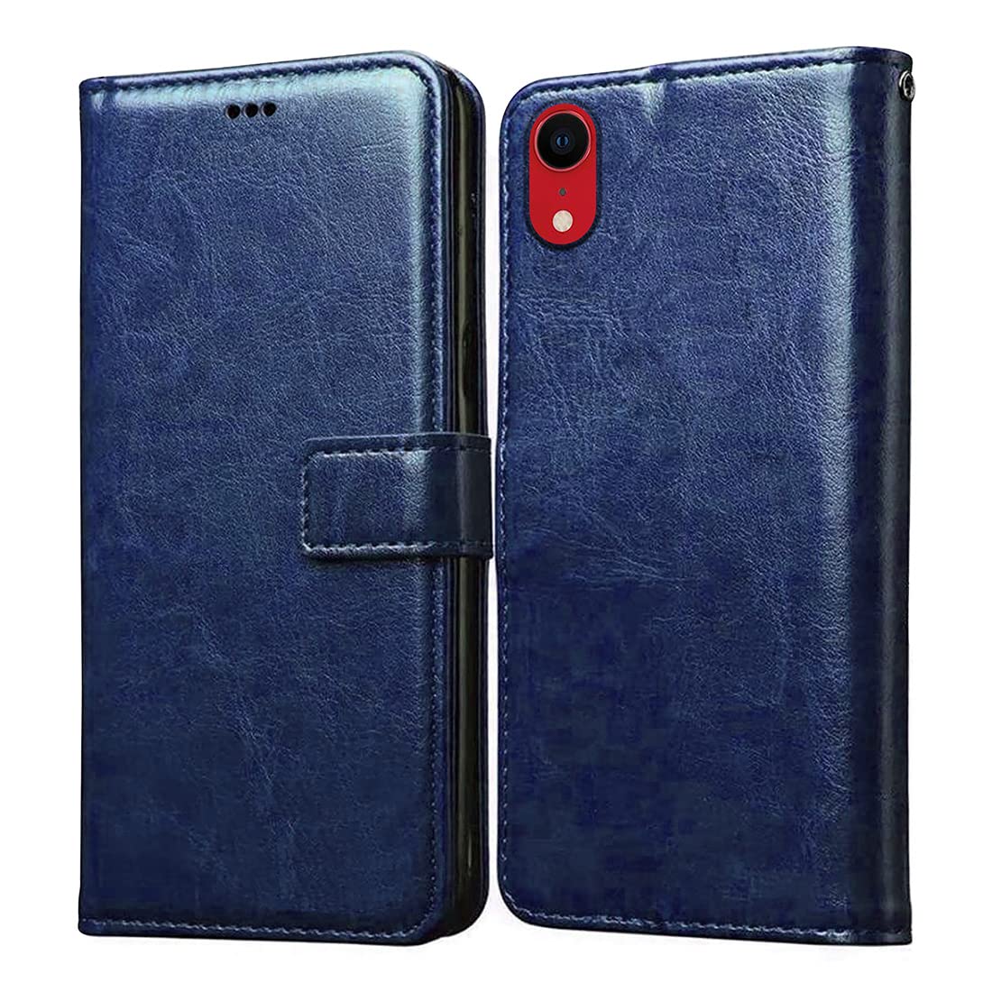 iPhone XR Leather Flip Cover - Wallet Case with Stand -5