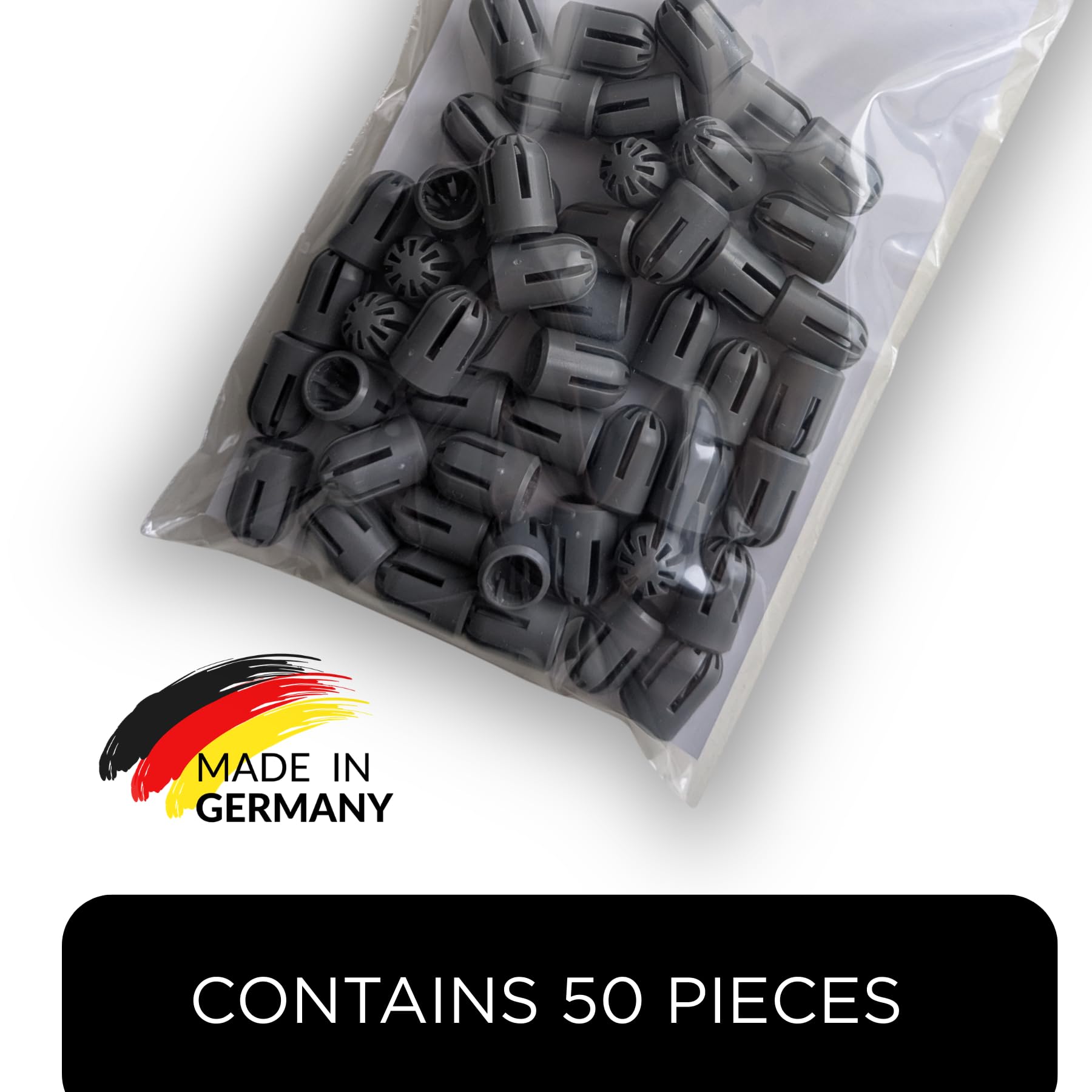 Kabeleinziehhilfe für Leerrohre, festsitzende Einziehhilfe für Leerrohre, NYM 3x, 4x & 5x1,5mm² sowie 3x2,5mm² für Handwerker und Laien (50, NYM Grey Allround)
