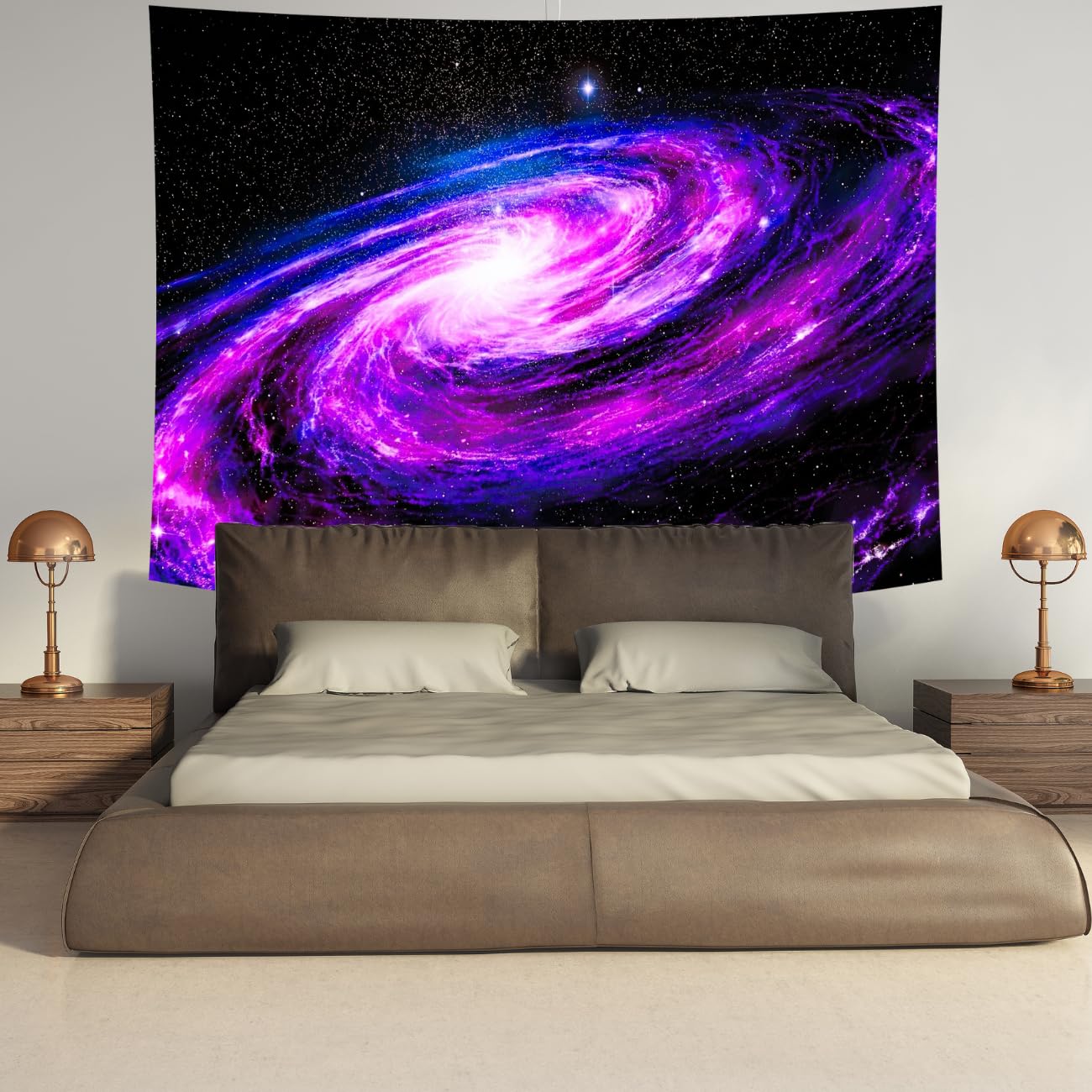 Delur Galaxy Tapestry Universe Planet Starry Sky Wall Hanging Tapestry Cosmic Outer Space Abstract Psychedelic Nebula Headboard for Bedroom Living Room Home Decor (51.2
