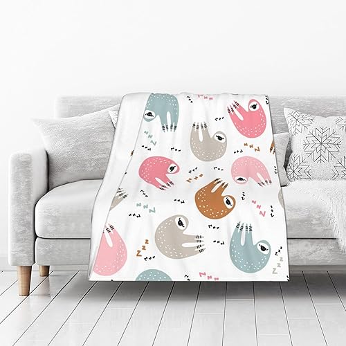 Miniatura 2 de Manta de perezoso para mujer, suave manta de forro polar de verano, lavable, manta ligera de viaje para sofá, cama, sillón durante todas las