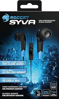 ヘッドフォン+イヤフォン Syva - High Performance In-Ear Headset 9jupf8b ROCCAT Syva High Performance In-Ear Headset : Amazon.de: Games