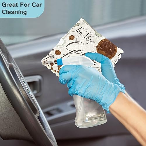 Miniatura 7 de Paquete de 6 paños de cocina para secar platos, paños de limpieza absorbentes, paños reutilizables para cocina, baño, oficina, 11 x 11 pulgadas