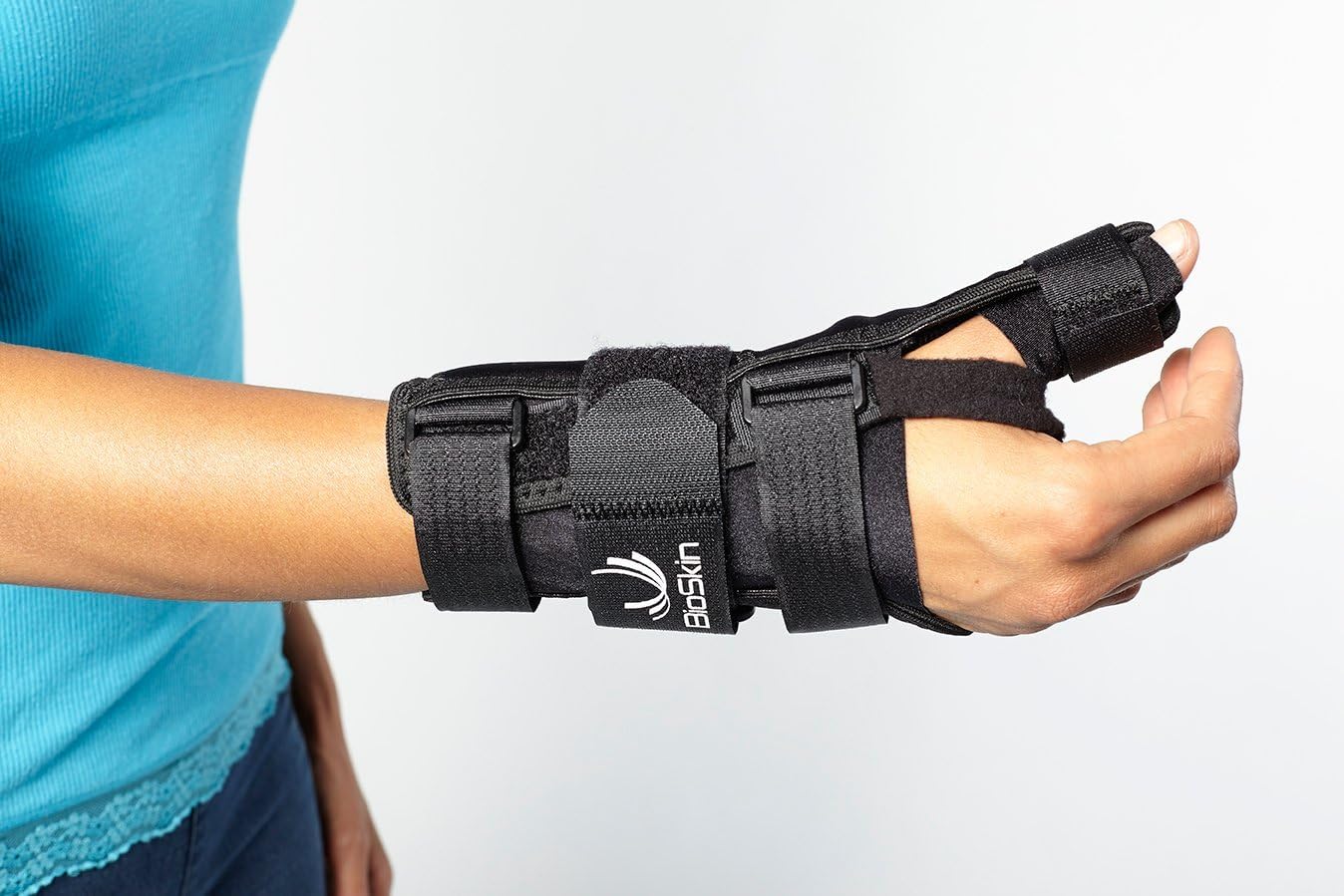 Best Cyber Monday 🔥 Wrist Brace with Thumb Stabilizer - Support for De Quervains, Sprains, Arthritis, and Bursitis Pain - Lightweight, Hypoallergenic Wrist/Thumb Spica By BioSkin (XLarge-XXLarge (Right))