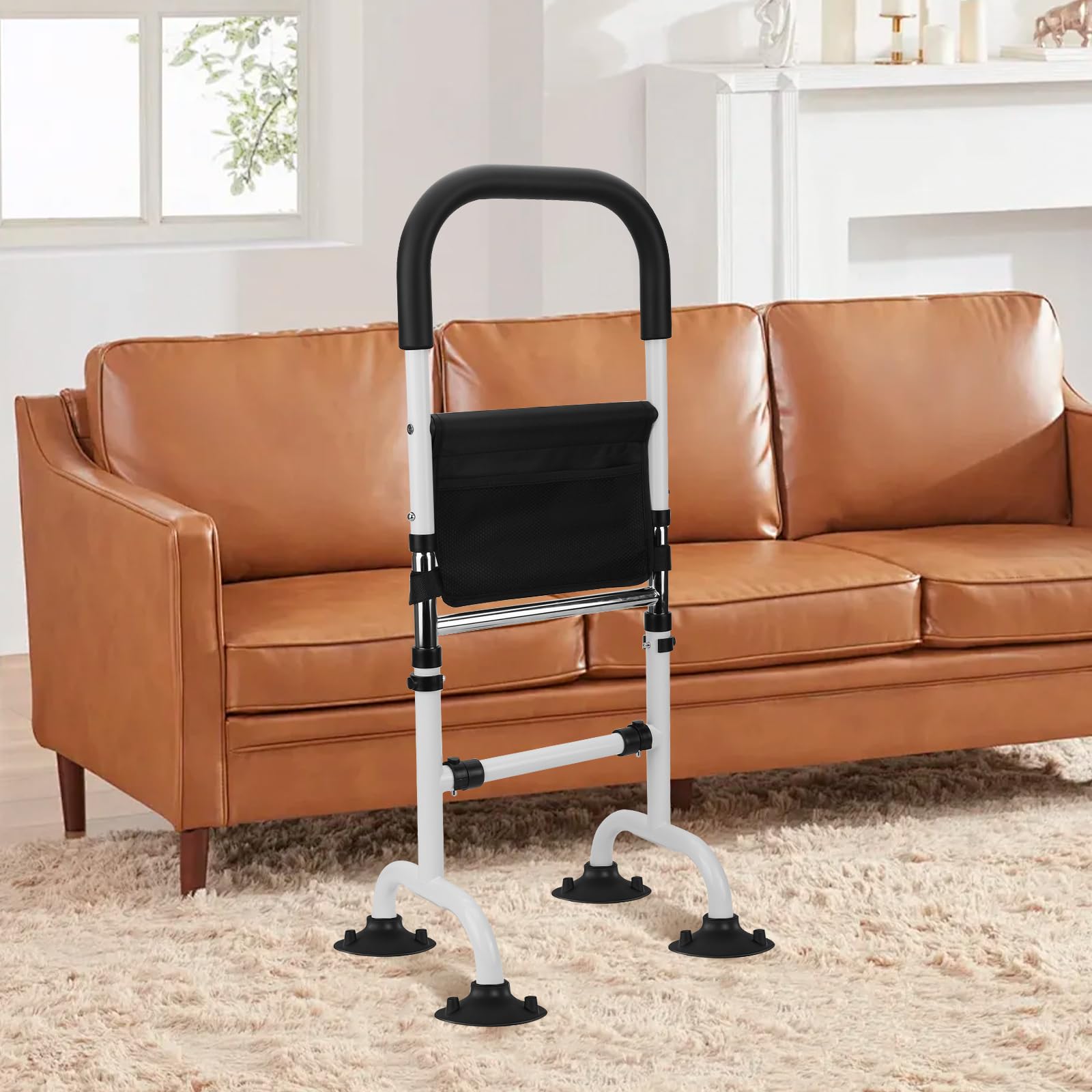 Roadtime Ayuda para levantarse para personas mayores, 6 alturas regulables, 78 – 93 cm, ayuda para levantarse para cama, inodoros, suelo, sofá, soporta hasta 300 libras, construcción de acero