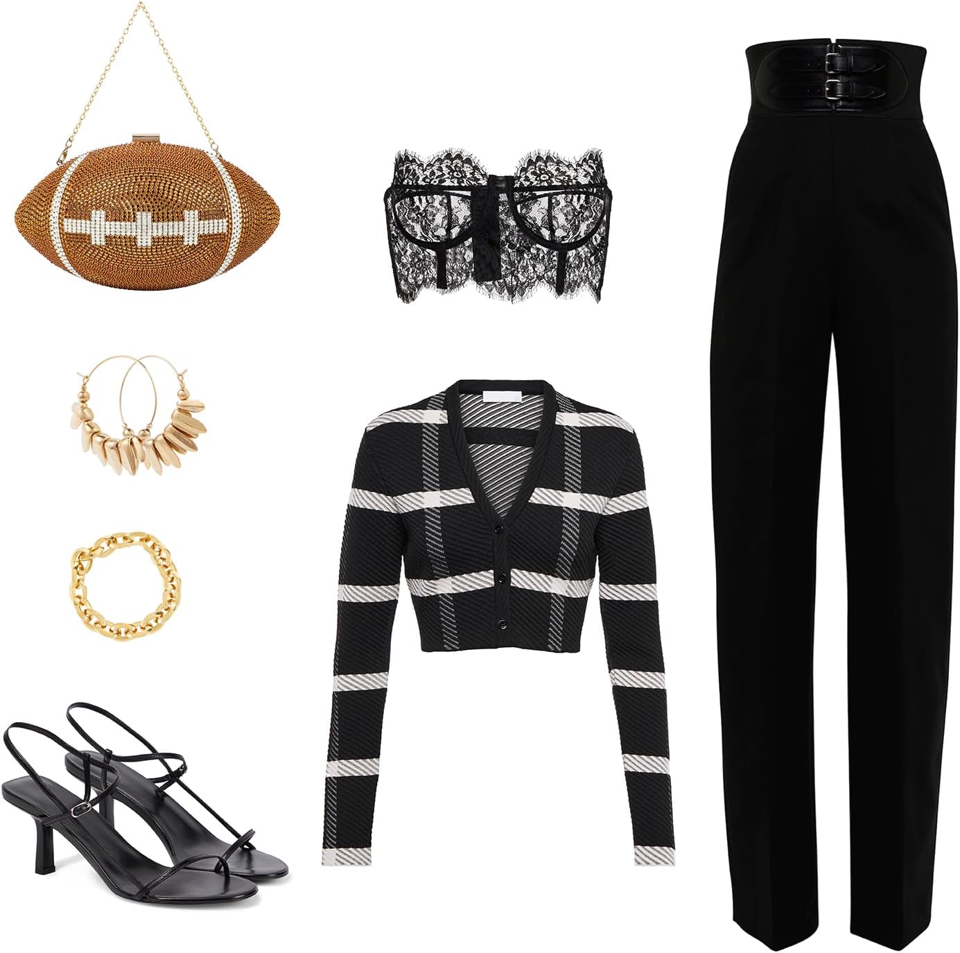 Rhinestone Football Shaped Rugby Quirky Bag Crystal Cross Body Purse Bling Shoulder Handbag for Women