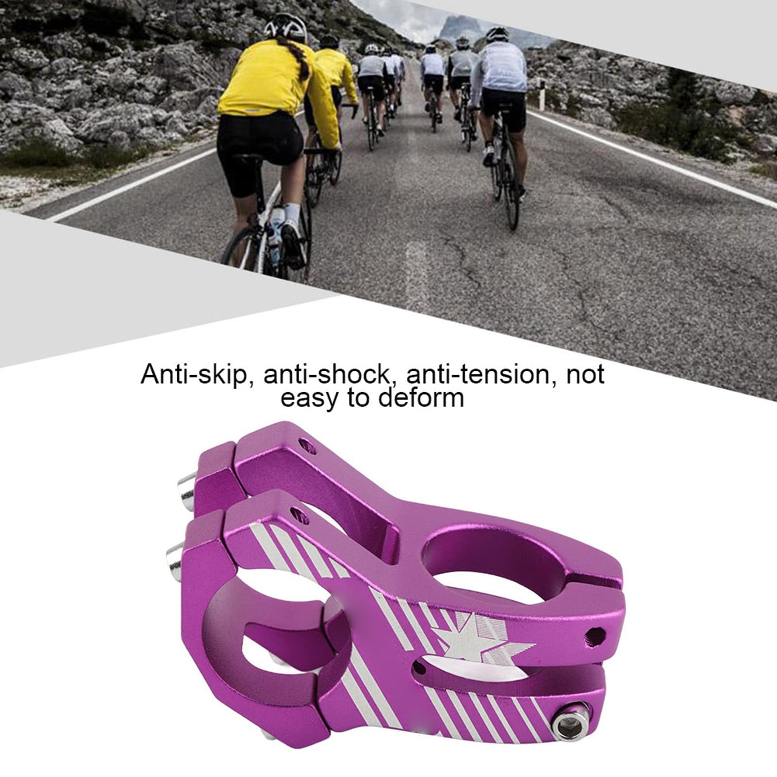 Attacco Manubrio della Bicicletta da Montagna in Lega di Alluminio 31,8mm Stelo Manubrio da Ciclismo All'Aperto