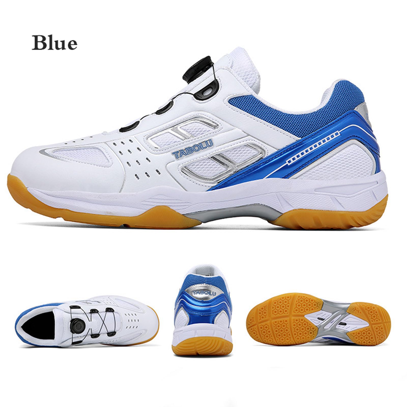 Zapatos De BáDminton Transpirables,Zapatillas De BáDminton De Squash,Zapatos De Tenis De Mesa,Zapatos De BáDminton Antideslizantes,Ligeros,para BáDminton,Tenis De Mesa,Blanco