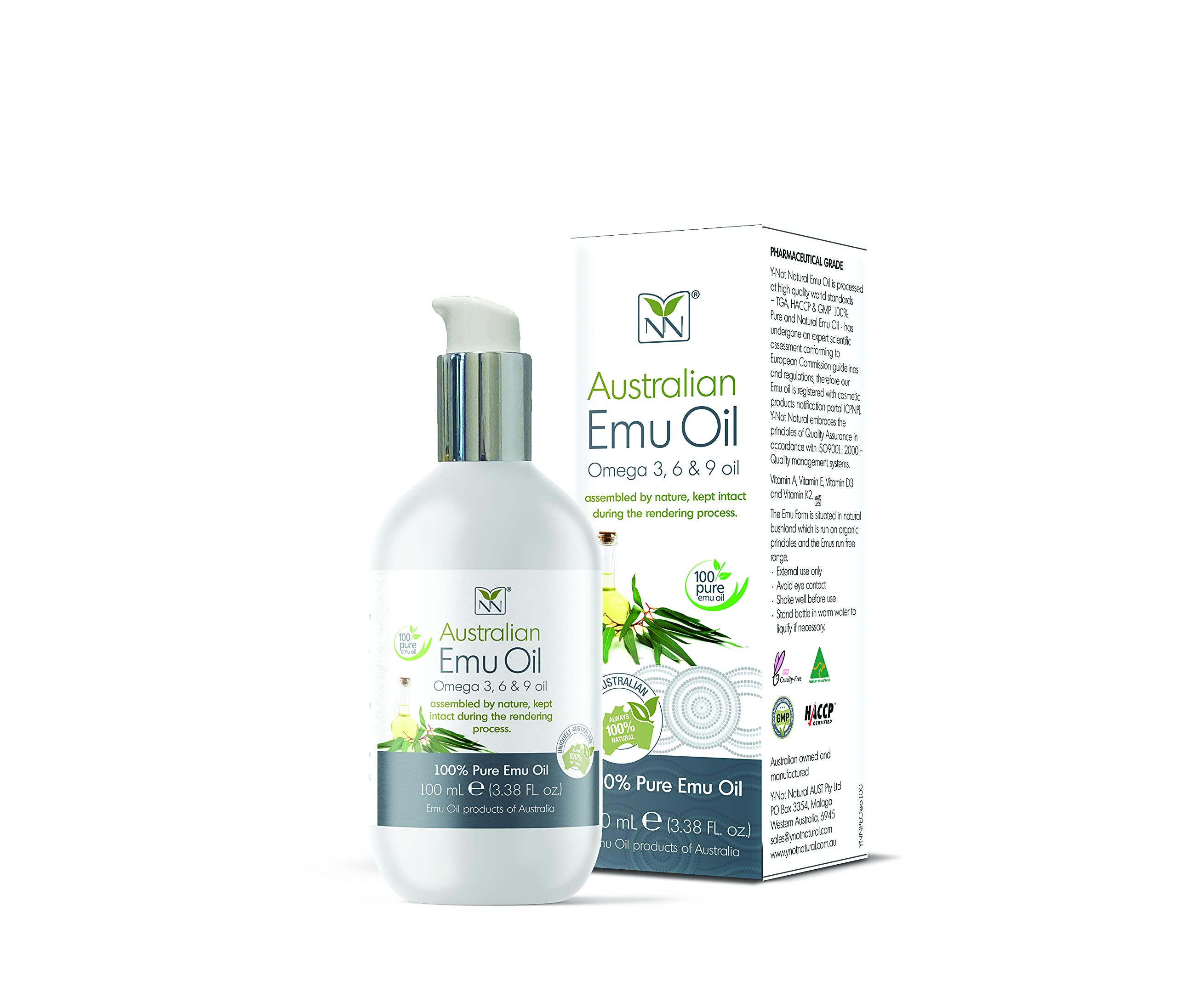 Buy YNot Natural Ultra Pure Australian Emu Oil Luxury, Hospital