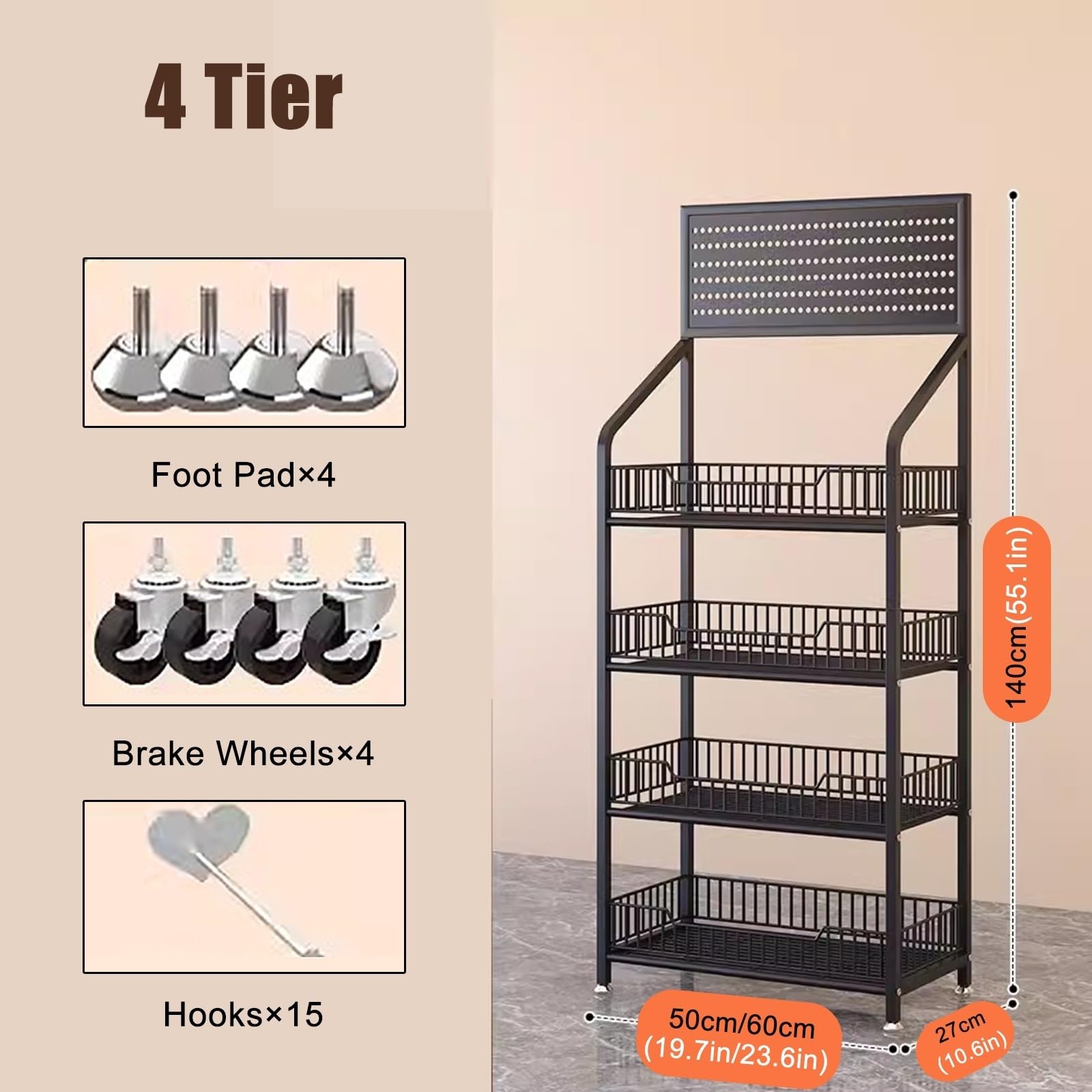 VICASKY Regalschieber 4 Stück – Automatischer Warenpusher Mit Schienensystem, Für Getränke, Dosen, Supermarkt & Kühlschrank, Kunststoff, 29,5 X 7,5 Cm