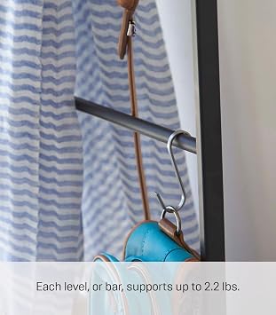 Yamazaki Home Tower Leaning Ladder Rack, Space Saving - Ladder, 63 - Steel
