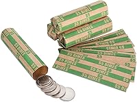 Vista 8 de Sumerfnt Envoltorios de monedas de dólar solo dólares rollos de dólares planos 110PCS