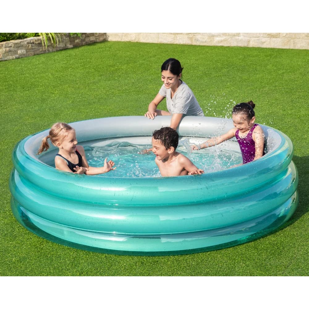 Bestway® φ6'7 x H21/Φ2.01m x H53cm Big Metallic 3-Ring Pool