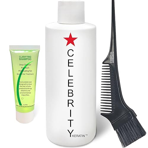 Complejo de queratina brasileña CELEBRITY Tratamiento capilar con queratina acondicionadora aminoácidos aceites de ricino de argán tratamiento de
