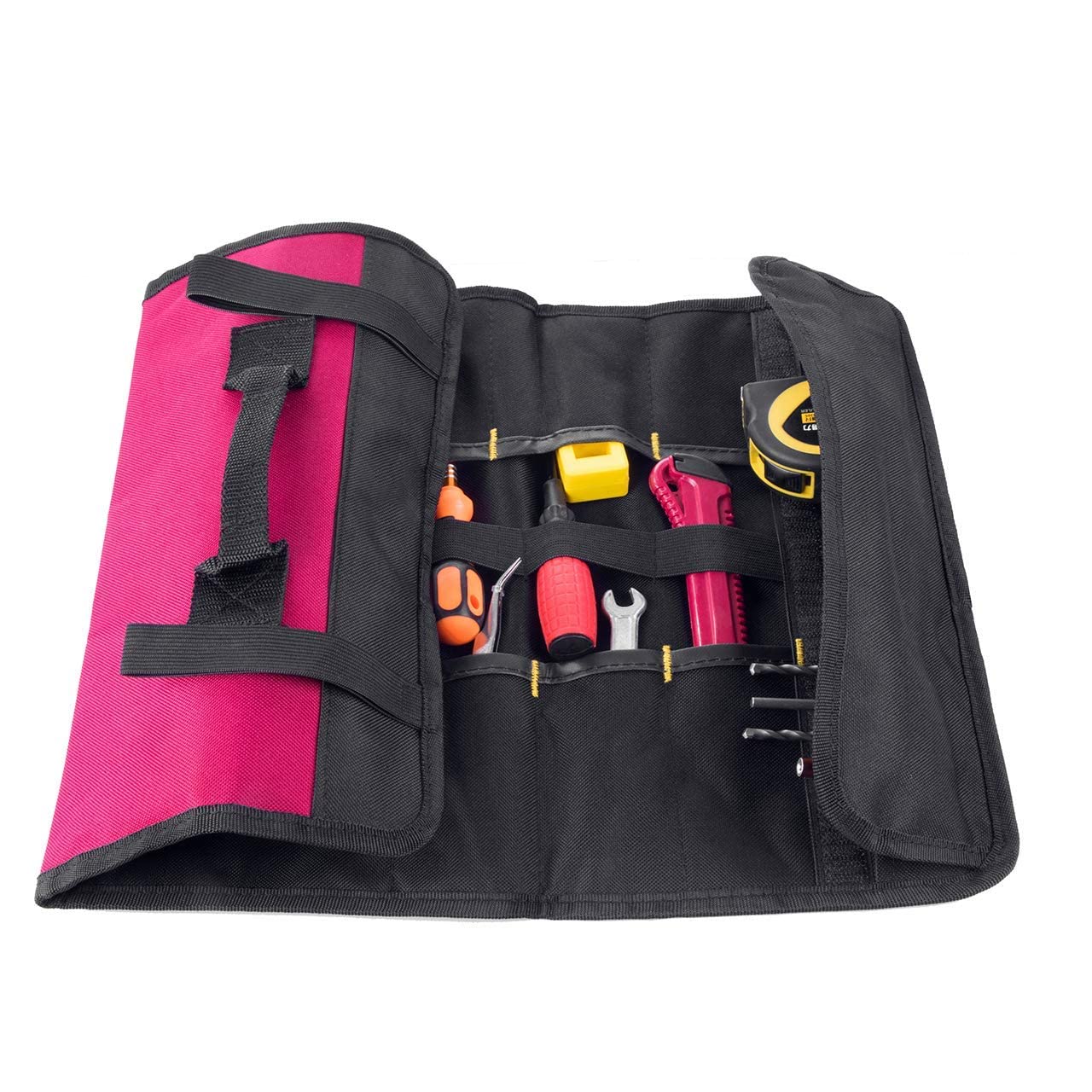 1/2 Pcs Tool Roll Organizer Storage-Wrench Organizer&Tool Pouch-Wrench Roll Includes Pouches for Sockets-Tool Rolls Up canvas Bag for Electrician,HVAC,Plumber,Carpenter or Mechanic