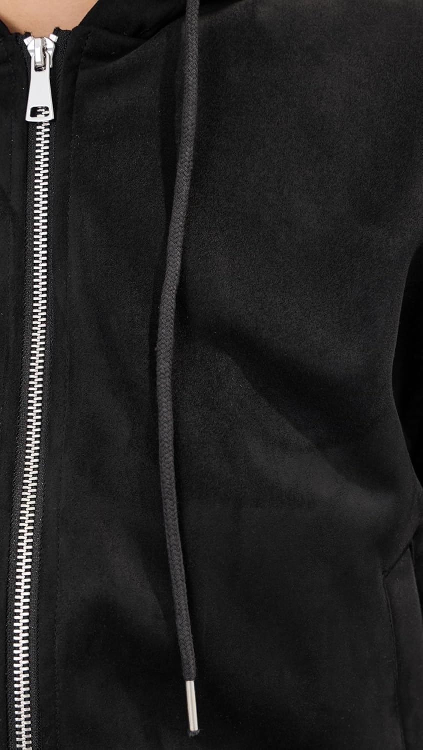 LE BOP Women's Mabel Faux Suede Hoodie - Image 6