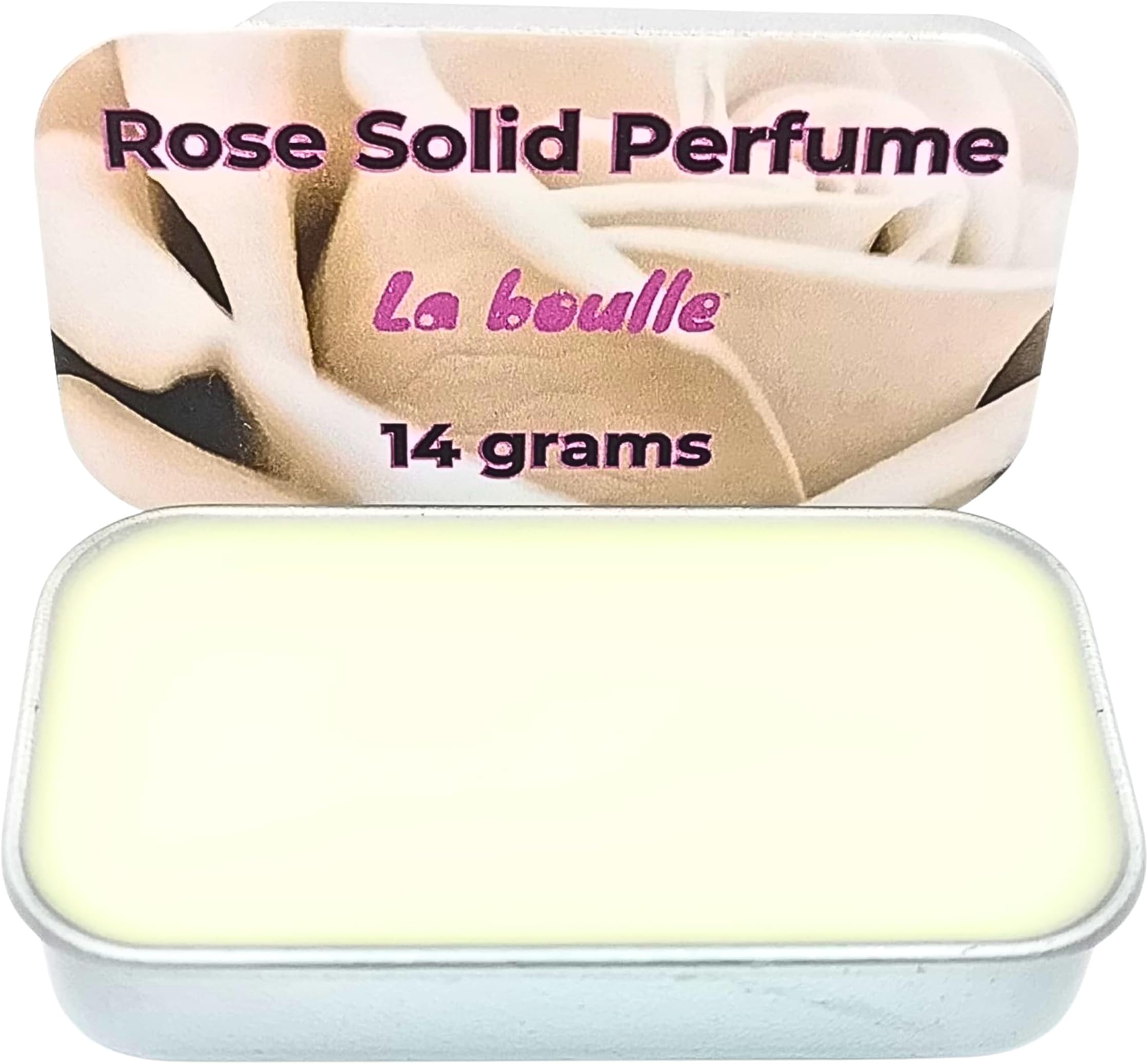 Solid Perfume Balms. Handmade. 14 gr. Only natural ingredients. Long lasting perfume. (Rose)