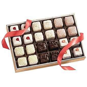 The Swiss Colony Incredible Petits Fours - Gift of 24; 10 3/4 oz. Net Wt.: Gourmet Cake Assortment, Chocolate & Petits Fours Layer Cakes, Delightful Dessert Treats