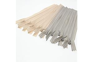 Incredible Leekayer 12-Inch Invisible Beige Zippers for All Your Sewing Needs