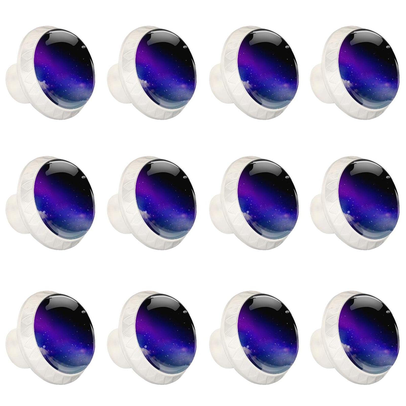 Boutons d'armoires de cuisine ronds poignée tiroir commode placard violet