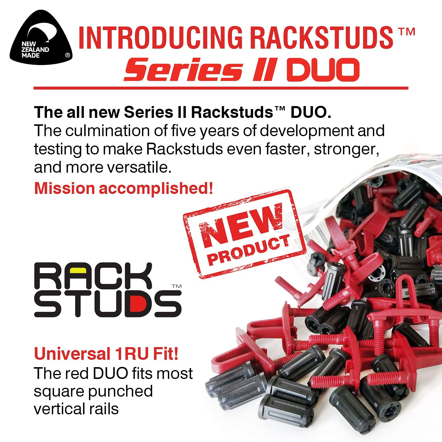 Snapklik.com : Rackstuds - DUO2 1RU Series II Rack Mount Solution ...