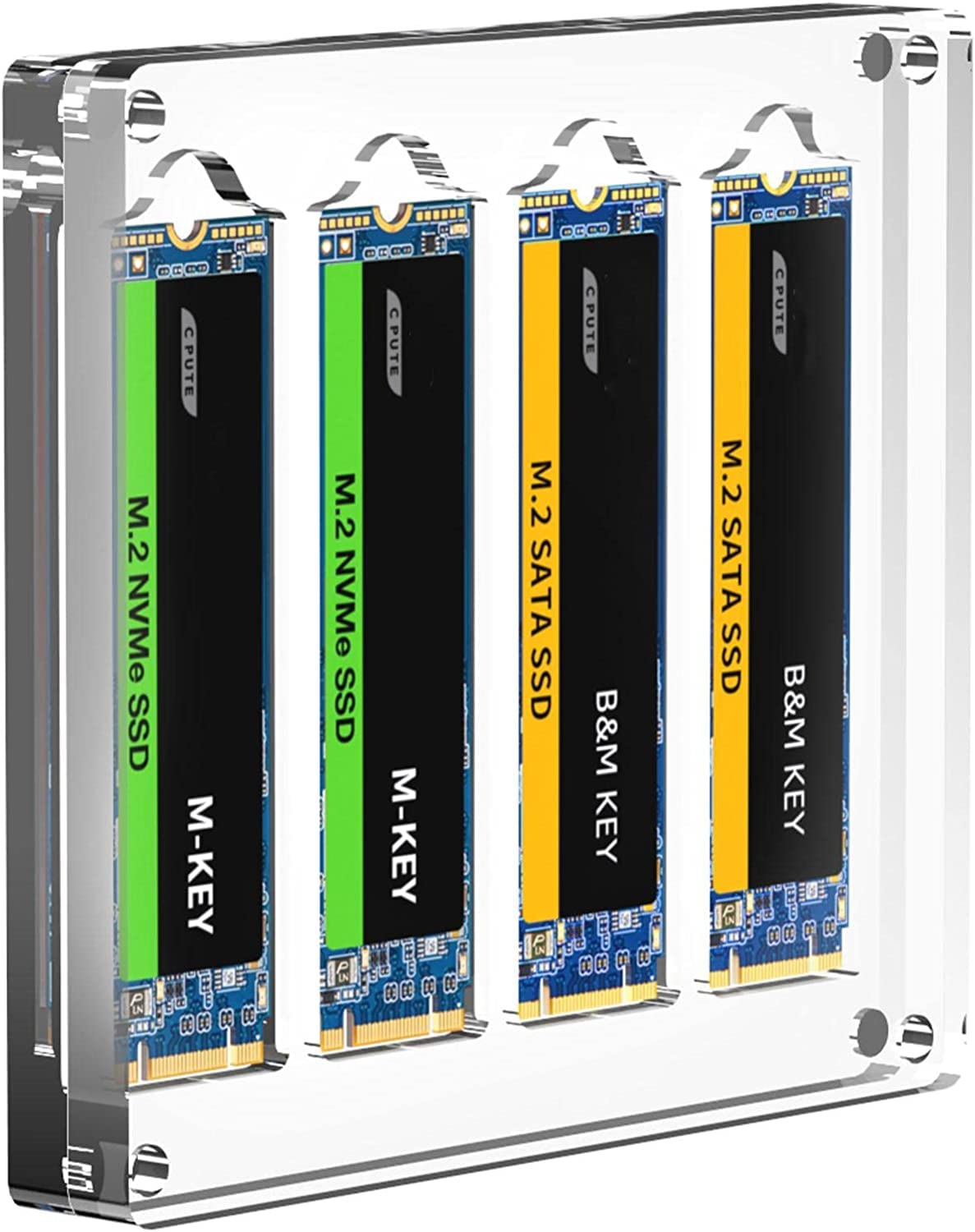 Amazon.co.jp: 4スロット M.2 2280 SSD 収納ケース ストレージホルダー