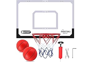 Upgrade Basketball Hoop Set - Extra Large Indoor Wall Basketball Hoop