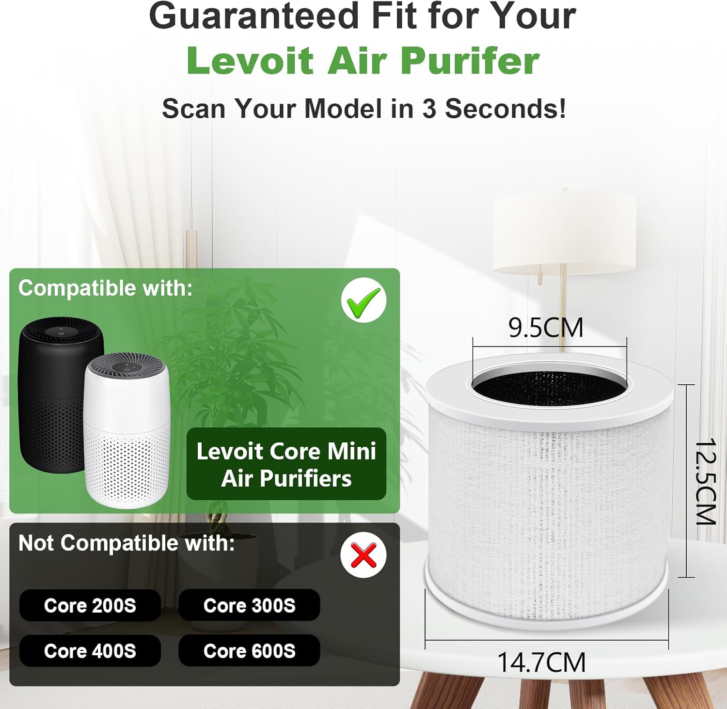 فلتر تنقية الهواء كور ميني من بينريك لجهاز ليفويت كور ميني - 3... - view 3